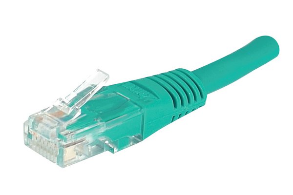 Cordon RJ45 catégorie 5e U/UTP vert - 1.5 m