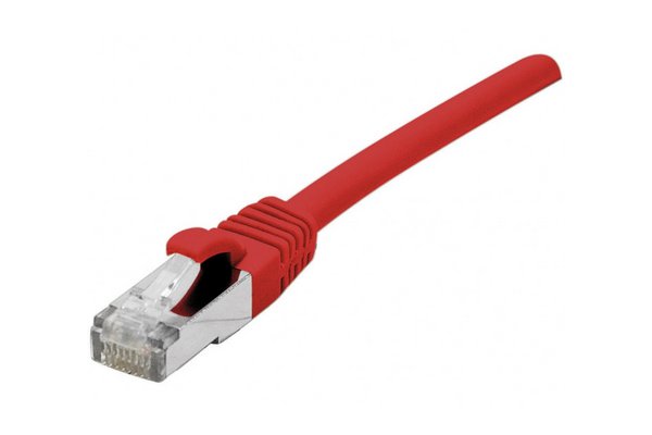 Cordon RJ45 catégorie 6 F/UTP LSOH SNG rouge - 0