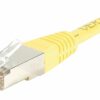 Cordon RJ45 catégorie 6 F/UTP jaune CCA - 1 m
