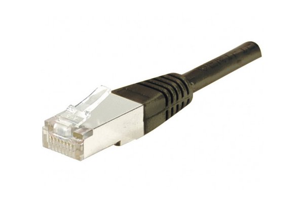 Cordon RJ45 catégorie 6 F/UTP noir - 0