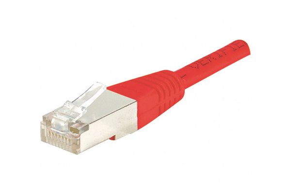 Cordon RJ45 catégorie 6 F/UTP rouge - 0