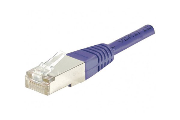 Cordon RJ45 catégorie 6 F/UTP violet - 0