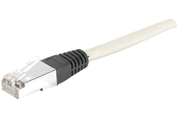 Cordon RJ45 catégorie 6 S/FTP LSOH PoE++ gris - 20 m