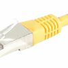 Cordon RJ45 catégorie 6 S/FTP jaune - 1 m