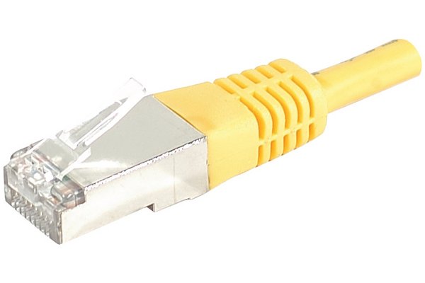 Cordon RJ45 catégorie 6 S/FTP jaune - 3 m