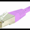 Cordon RJ45 catégorie 6 S/FTP rose - 20 m