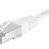 Cordon RJ45 catégorie 6A F/UTP blanc - 0.15 m