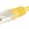 Cordon RJ45 catégorie 6A F/UTP jaune - 20 m