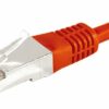 Cordon RJ45 catégorie 6A F/UTP rouge - 0.3 m