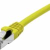 Cordon RJ45 catégorie 6A S/FTP LSOH snagless jaune - 7.5 m