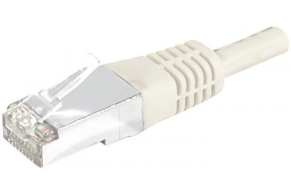 Cordon RJ45 catégorie 6A S/FTP gris - 7.5 m
