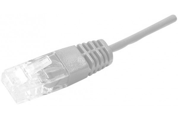 Cordon téléphonique RJ45 / RJ45 UTP 1 paire 4/5 gris - 0