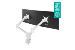 DATAFLEX Support pour 2 écrans 58.650 blanc