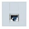 DEXLAN Plastron 45X45 droit 1 port RJ45 CAT 6A STP
