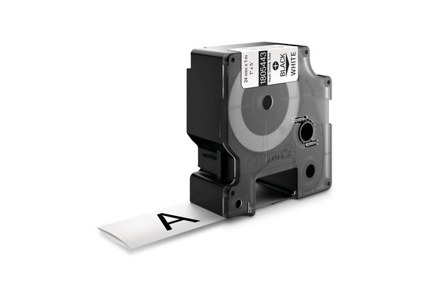 DYMO Etiquettes industrielles 1805443 noir/blanc 24mm 1
