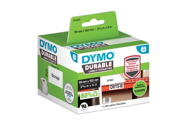 DYMO Etiquettes noir sur blanc 59x102m
