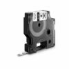 DYMO Rhino Etiquette industrielle Polyester permanent 19mm x 5,5, m noir/blan