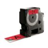 DYMO Ruban D1 noir sur rouge 24 mm x 7 m