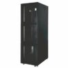 EKIVALAN Baie Colocation - 42U - 800x1200 - Portes perforées - 2 sections - Noir