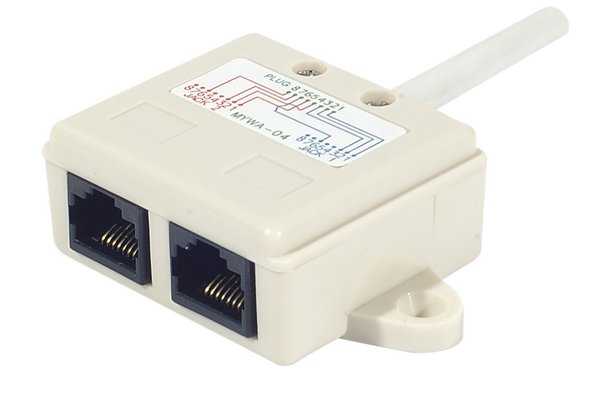 Eclateur de paires RJ45 UTP LAN + LAN