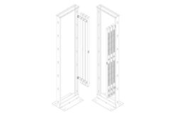 Équerres de montage pour PDU verticaux pour Open Frame