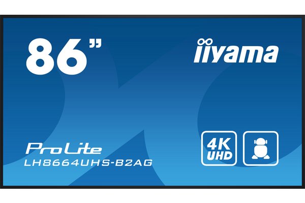 IIYAMA- Afficheur professionnel 86 LH8664UHS-B2AG