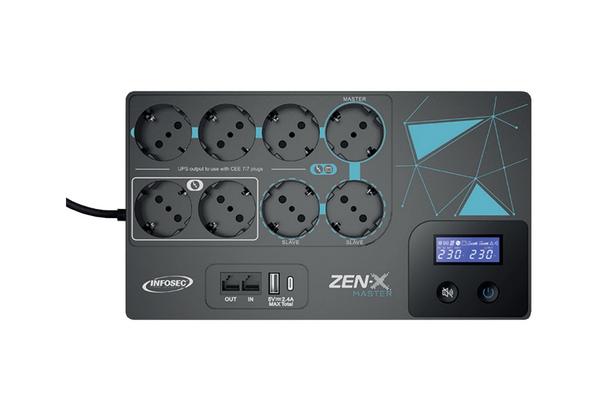 INFOSEC Onduleur ZEN-X Master 800 VA FR/SCHUKO