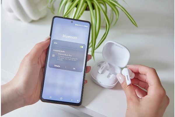 INTENSO Ecouteurs BUDS PRO sans fil, blanc