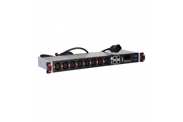 LEGRAND 646010 PDU IP 19"1U 16A 12 p. 12x C13 Entrée C20 - Mesuré