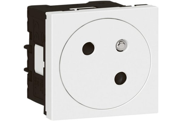 Legrand 078551 Mosaic Voyant Simple, 12V à 24V, 0.1W, 1 Module avec 4 Étiquettes de Couleur, Antimicrobien