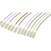 Lot de pigtails OM3 50/125 SC-UPC Low Loss 900µm 12 couleurs 2m