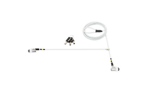 MOBILIS Câble de sécurité 2 Têtes Fines avec verrou à Clé -Encoche T Lock