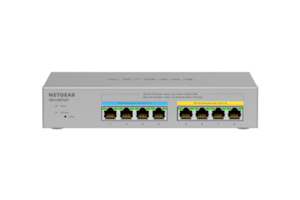 NETGEAR MS108TUP Switch Niv.3 8p 2.5GigaPoE+ dont 4 PoE++ 2