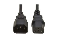 PDU Power Cord, C13 to C14 - 10A, 250V, H05VV-F, 1M (3.28 FT