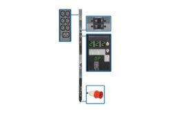 PDU triphasé avec compteur local, 23kW, 42 prises (36 C13, 6