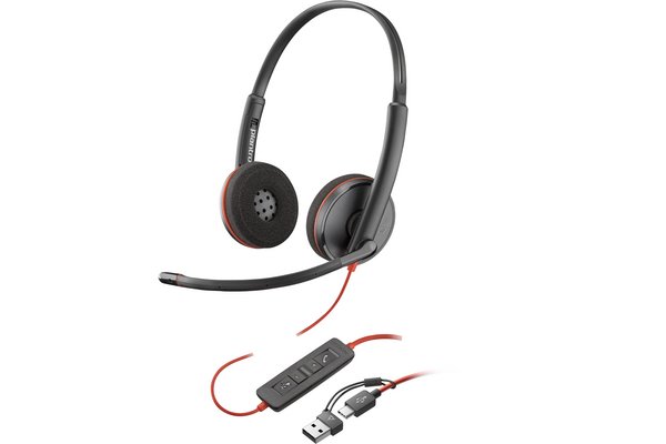 PLANTRONICS Blackwire C3220 Micro-casque USB-C/A - 2 écouteurs