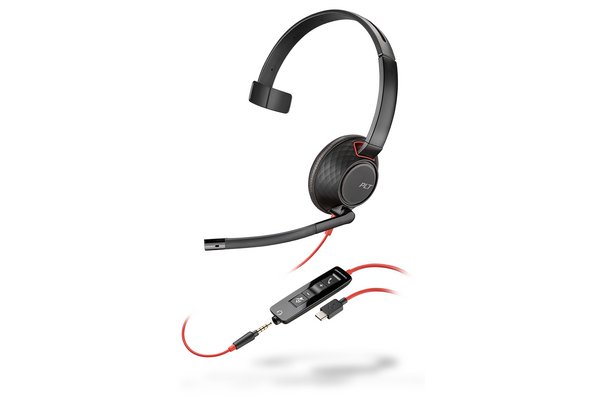 POLY Blackwire C5210 casque bulk MS USB-C/A+Jack - 1 écouteu