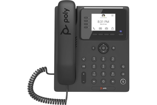 POLY CCX 350 téléphone de bureau IP PoE pour Microsoft Teams