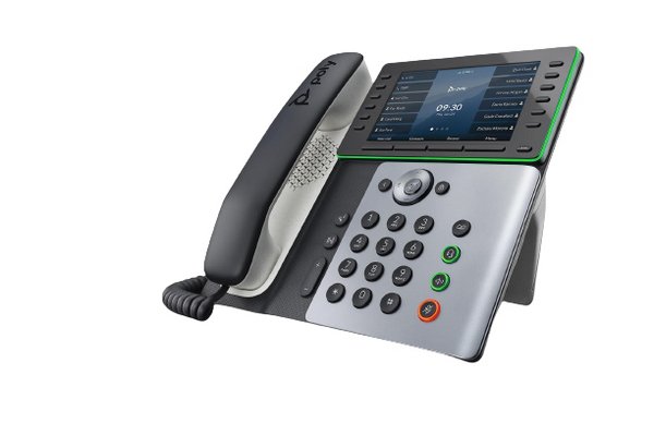 POLY EDGE E550 téléphone IP PoE USB-C-WiFi BT 12 lignes SIP