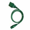 Pack 6 rallonges C20 / C19 SecureLock verte - 0,5m