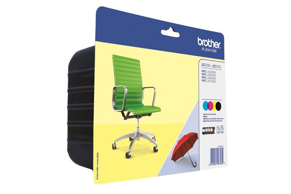 Pack cartouche BROTHER LC229XLVALBP - Noir + 3 couleurs