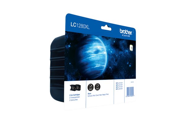 Pack de 2 cartouche BROTHER LC1280XLBK - Noir