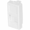 Plastron 22,5x45 droit pour 1 port RJ45 keystone