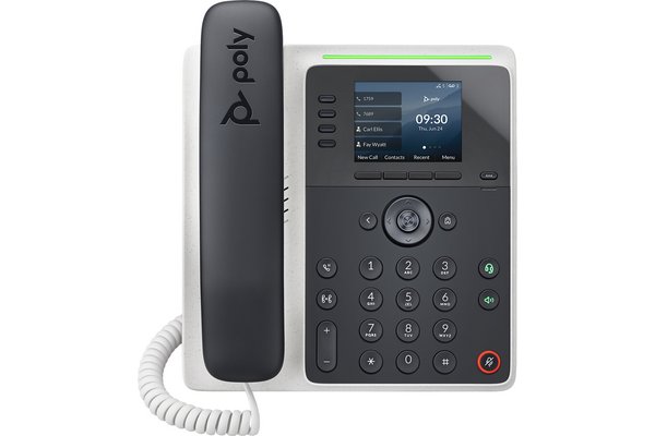 Poly Edge E220 Téléphone VoIP PoE 4 comptes SIP écran LCD 2.8" USB-C + BlueTooth
