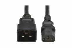 Power cable, C20 to C13, H05VV-F, 10A, 2M