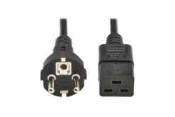 Power cable, Schuko to C19, H05VV-F, 16A, 2.5M