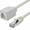 Rallonge cordon RJ45 catégorie 6A S/FTP LS0H snagless gris - 5 m