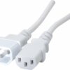 Rallonge d alimentation C14 / C13 blanche - 0,6 m