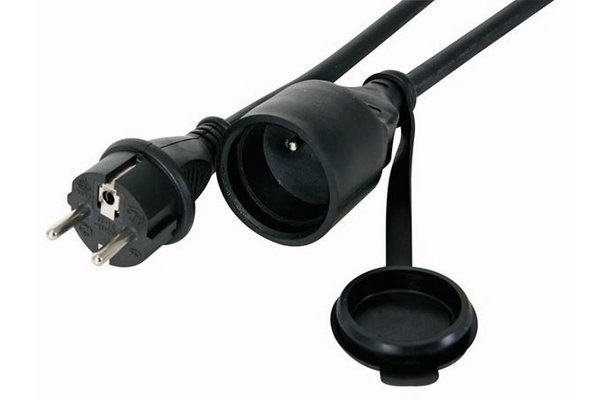 Rallonge secteur tripolaire noire 2