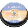 SPINDLE DE 10 DVD-R 16x 4,7GB VERBATIM